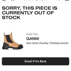 GANNI
two-tone chunky Chelsea boots